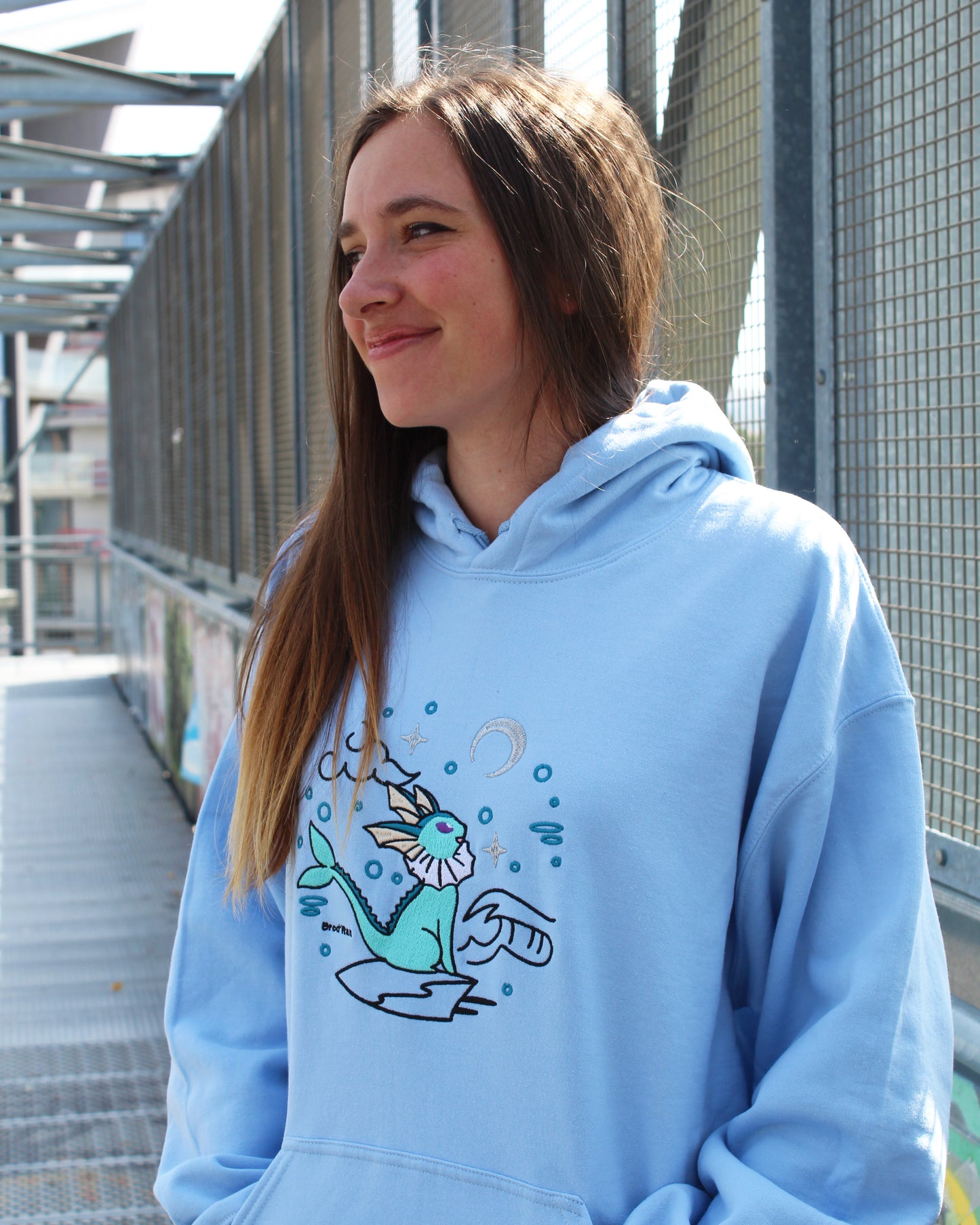 Aquali | Pokémon | Sweat à capuche brodé