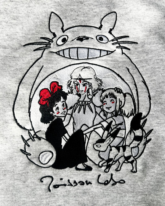 MIYAZAKI | POISSONLABO X BRODRAN | Sweat à capuche brodé