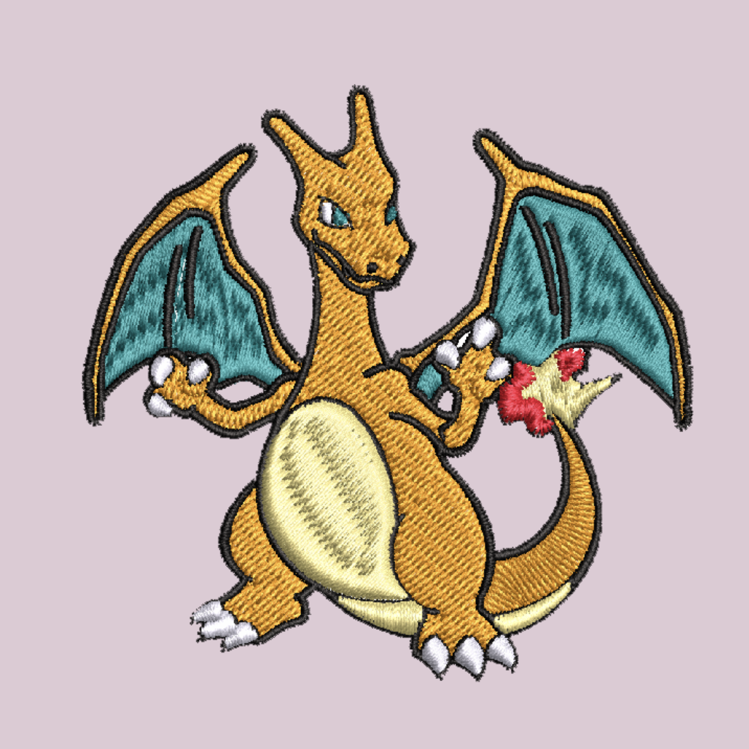 N°006 - Dracaufeu / Patch brodé