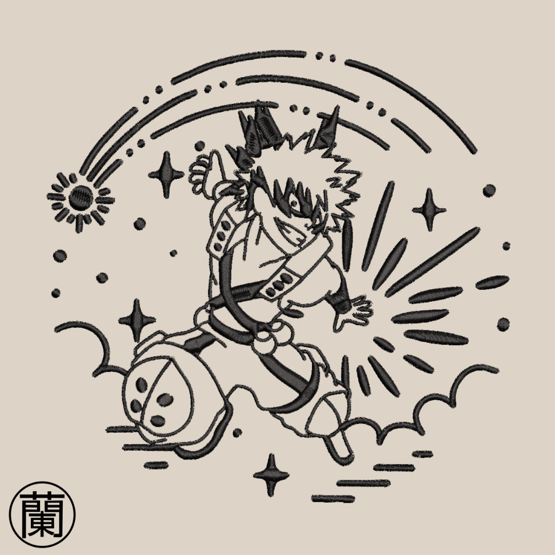 Bakugo | My Hero Academia | Sweat à capuche brodé
