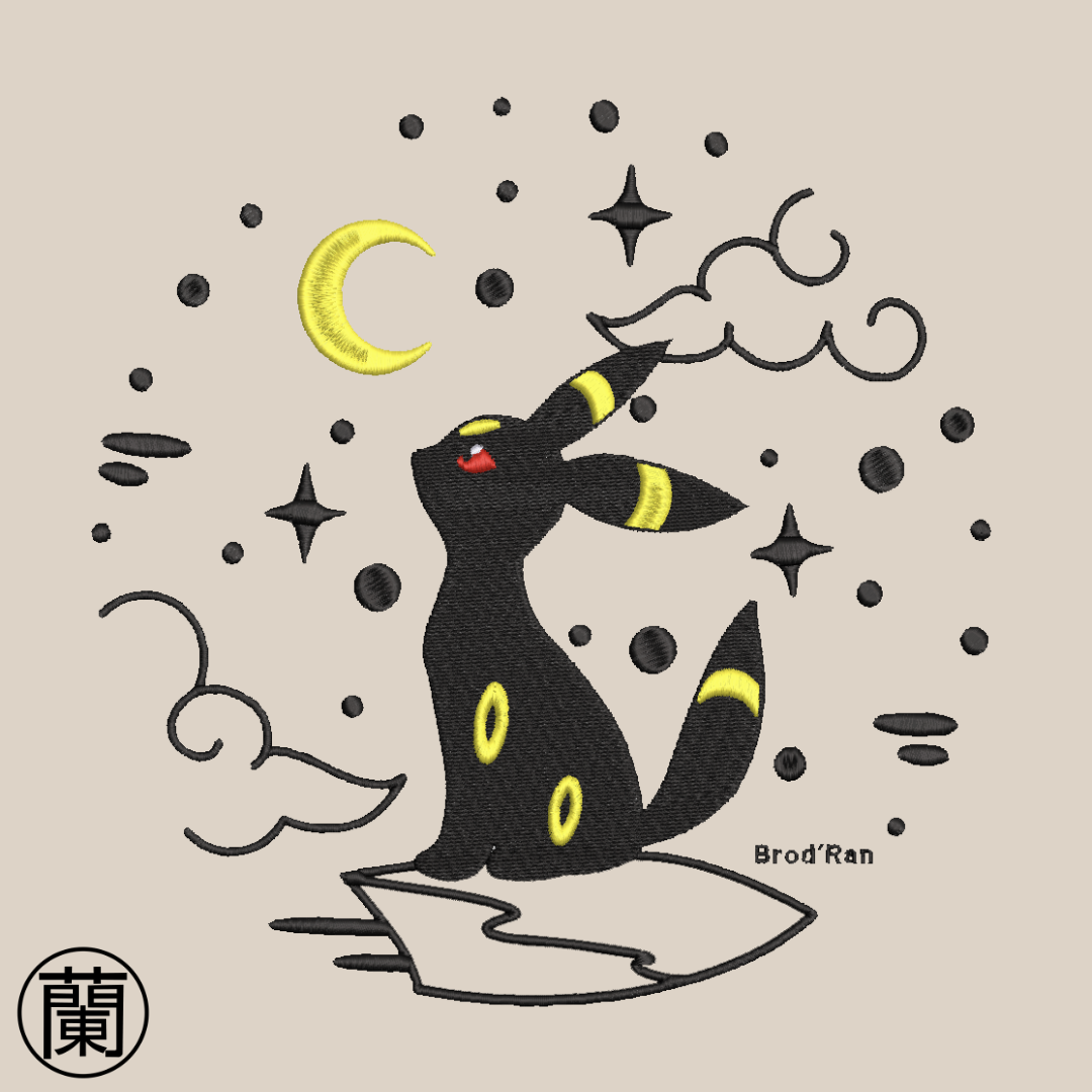 Noctali | Pokémon | Sweat à capuche brodé