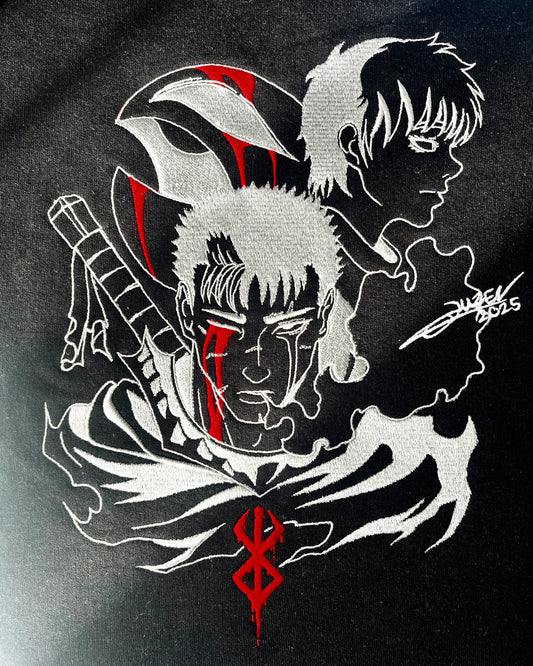 BERSERK | OKUZEN X BRODRAN | Sweat à capuche brodé