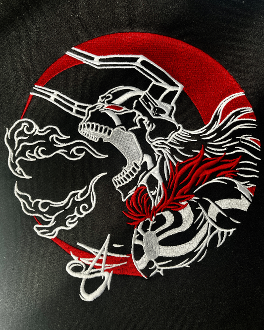 BLEACH | GRIM X BRODRAN | Sweat à capuche brodé