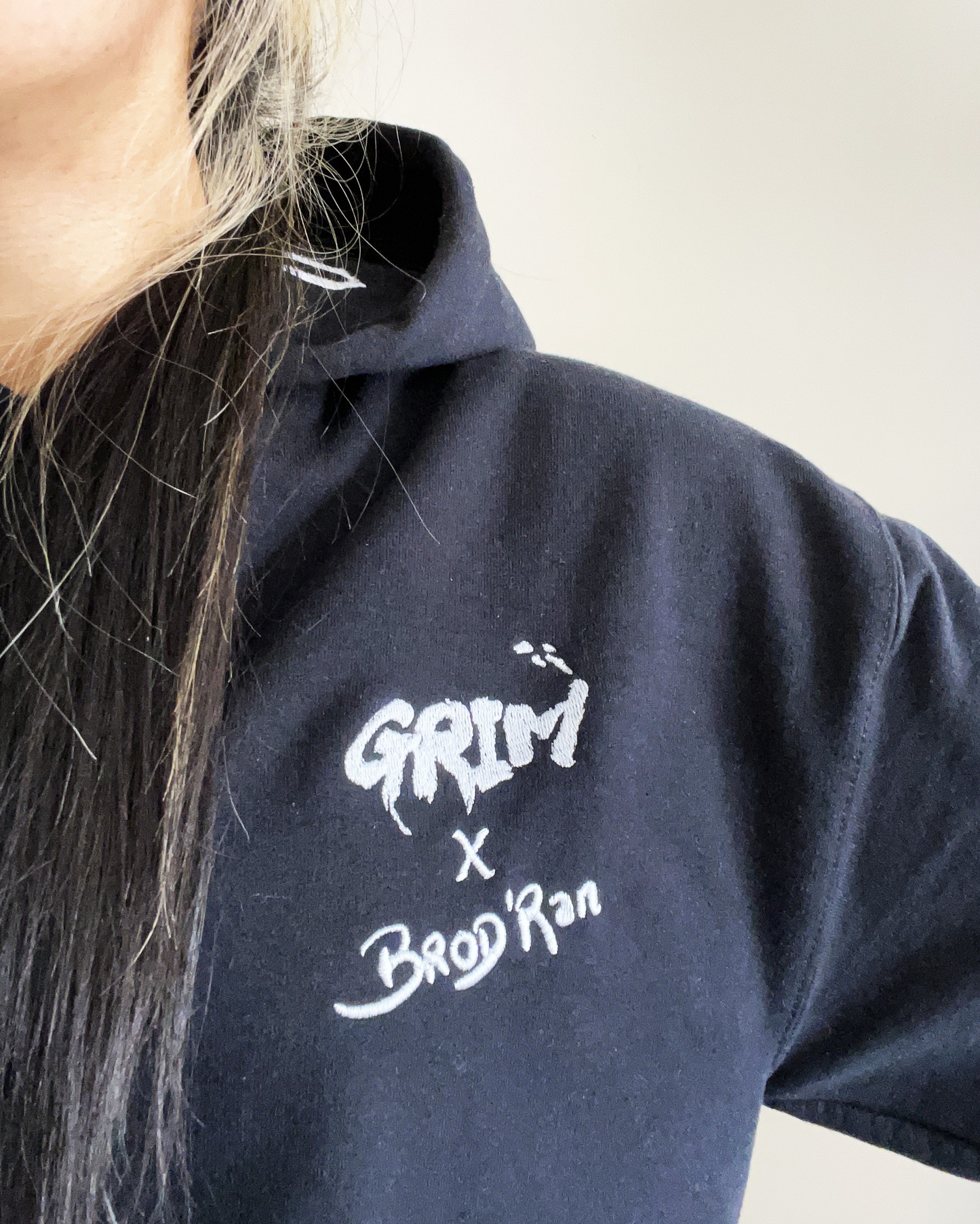 BLEACH | GRIM X BRODRAN | Sweat à capuche brodé