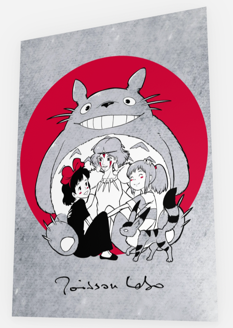 MIYAZAKI | POISSONLABO X BRODRAN | Sweat à capuche brodé