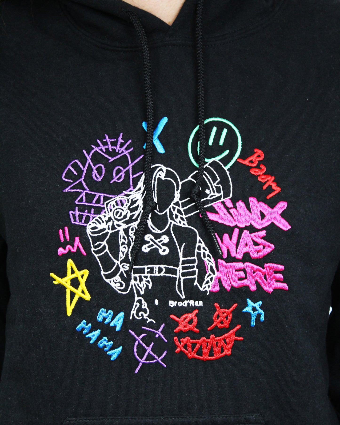 Jinx | Arcane | Sweat à capuche brodé