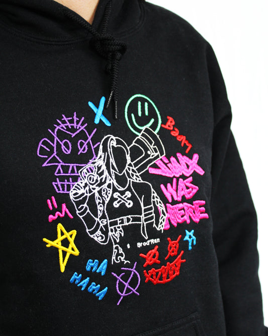 Jinx | Arcane | Sweat à capuche brodé
