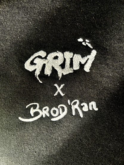 BLEACH | GRIM X BRODRAN | Sweat à capuche brodé