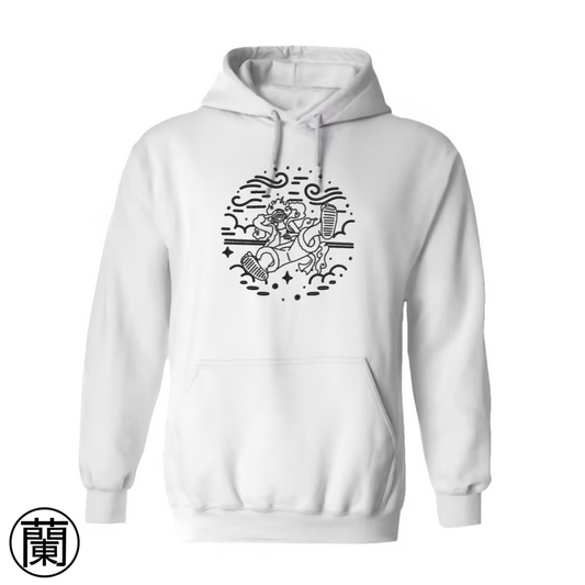 Luffy Gear 5 | One Piece | Sweat à capuche brodé