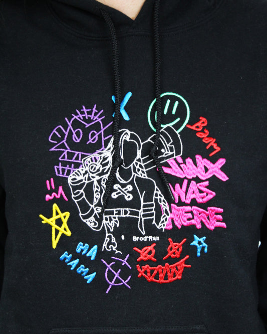 Jinx | Arcane | Sweat à capuche brodé