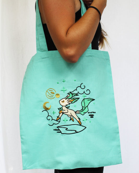Phyllali | Pokémon | Tote bag brodé